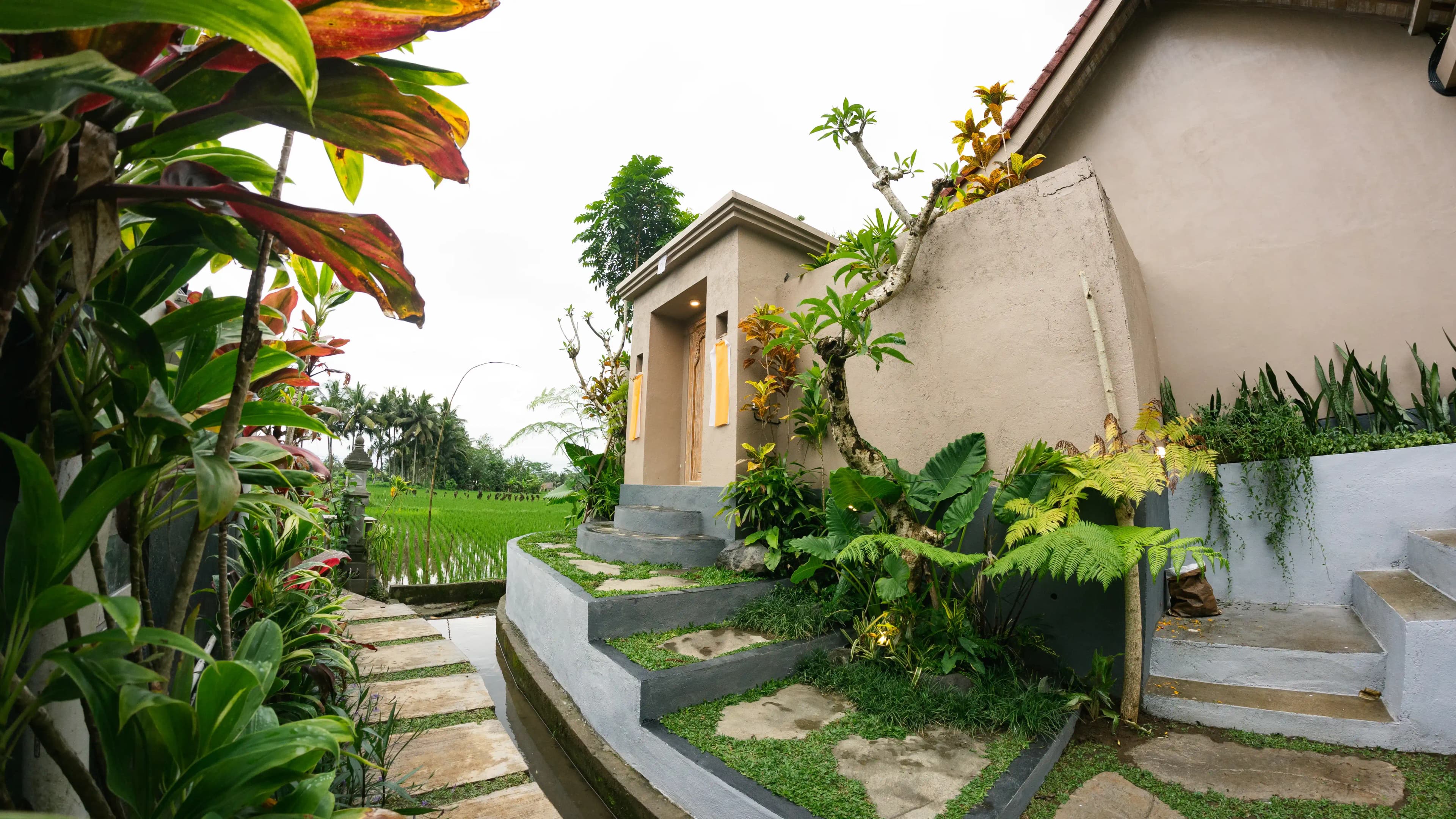 Outdoor view from kitchen area