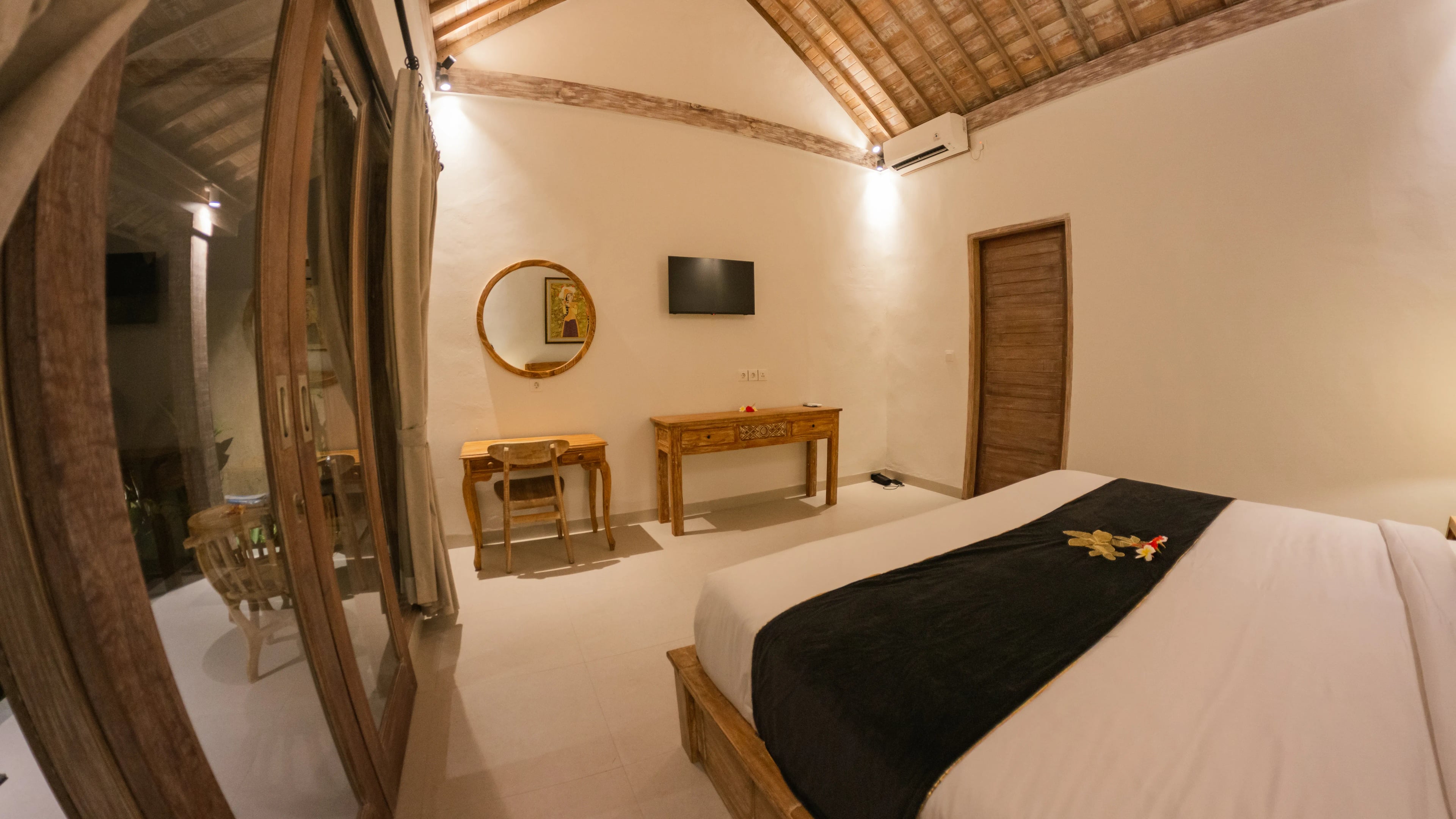 Bright bedroom interior